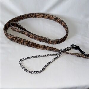 Camo Dog Leash with Chain